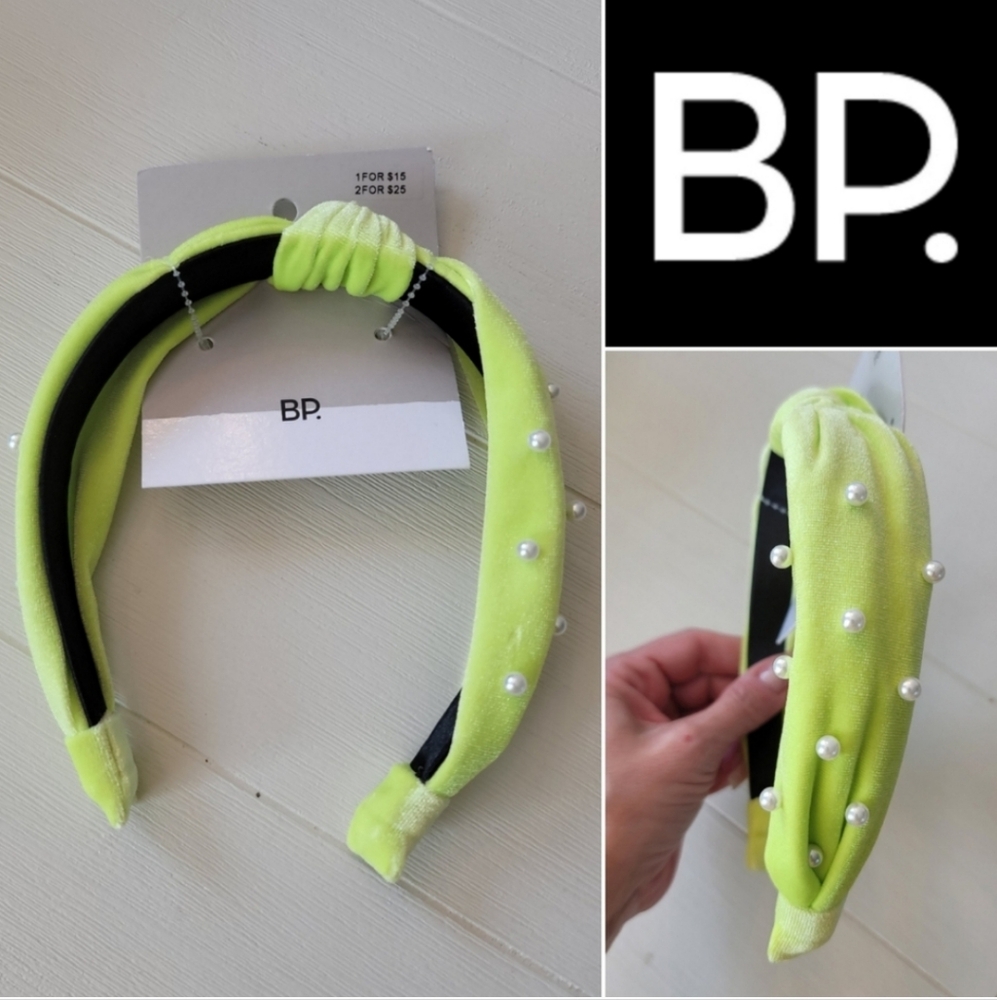 🆕️Nordstrom BP Neon Knot Pearl Embellished Headband